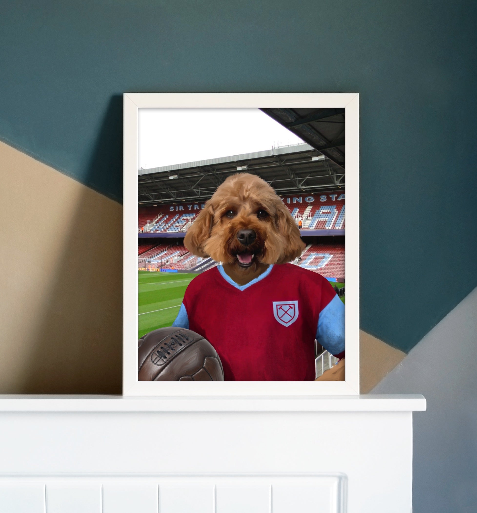 Your Pet in a West Ham Retro Shirt