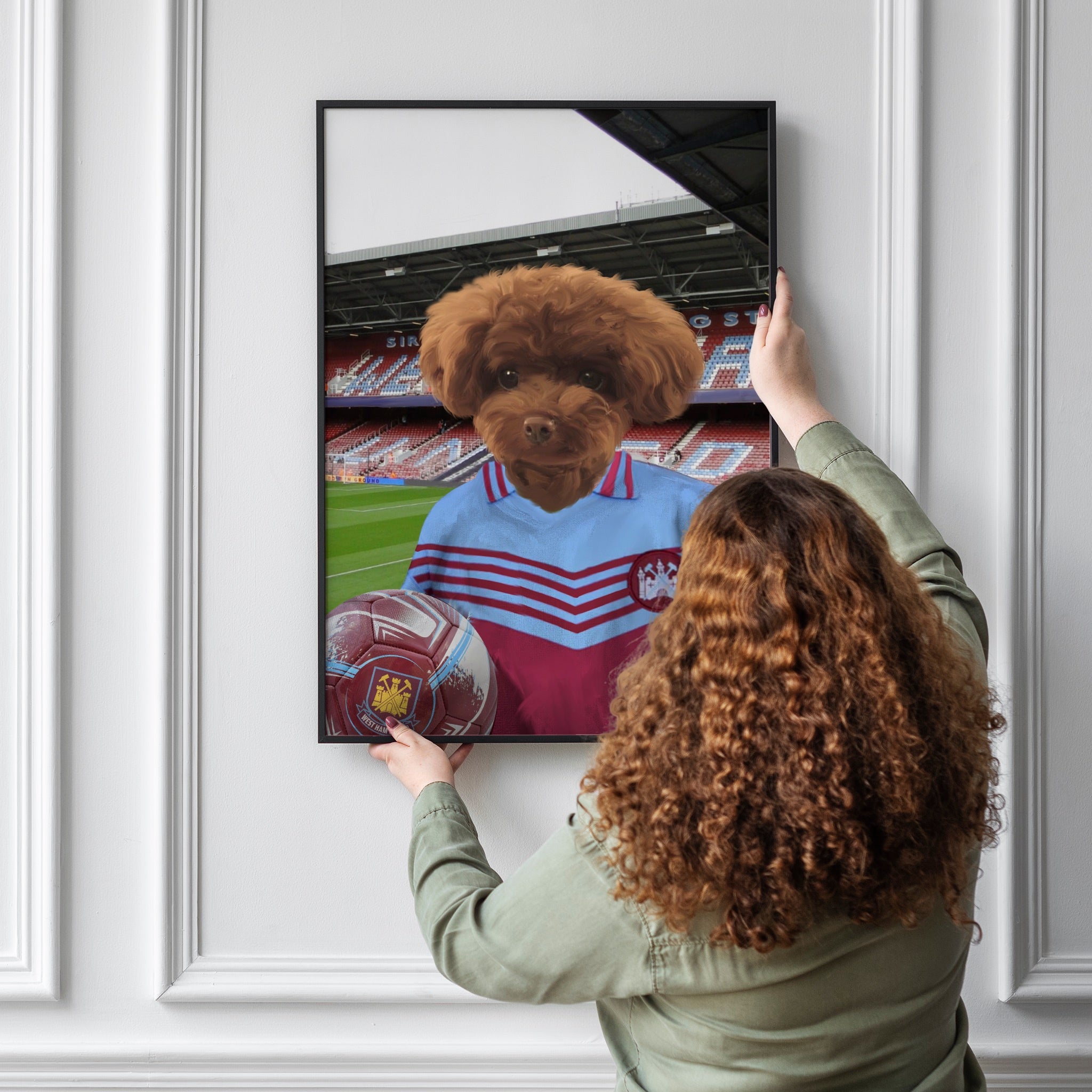 Your Pet in a West Ham 1975 Home Retro Shirt