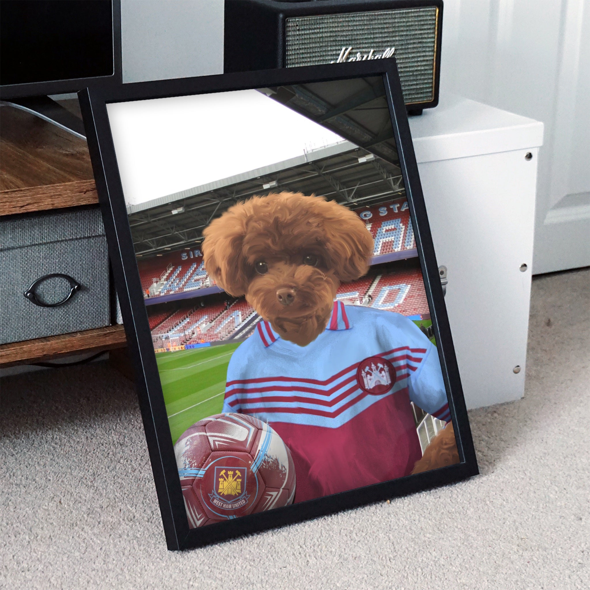 Your Pet in a West Ham Retro Shirt