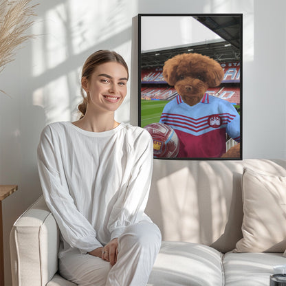 Your Pet in a West Ham 1975 Home Retro Shirt