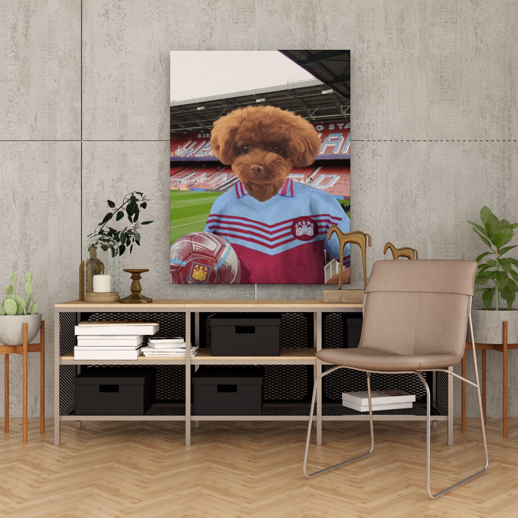 Your Pet in a West Ham 1975 Home Retro Shirt