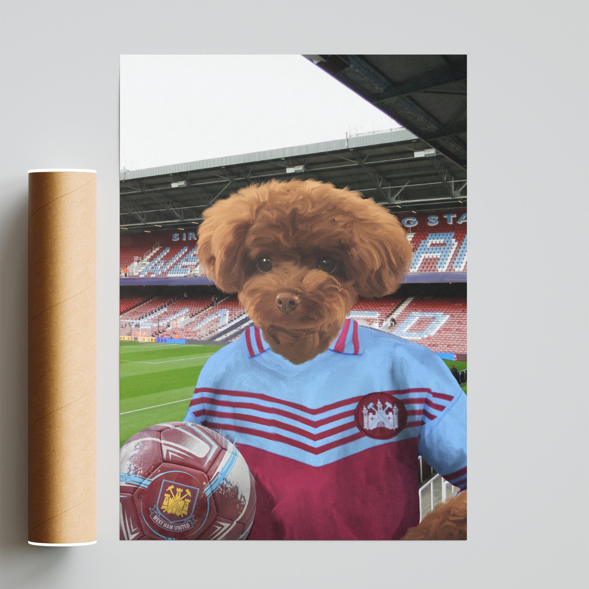 Your Pet in a West Ham Retro Shirt