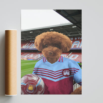 Your Pet in a West Ham Retro Shirt