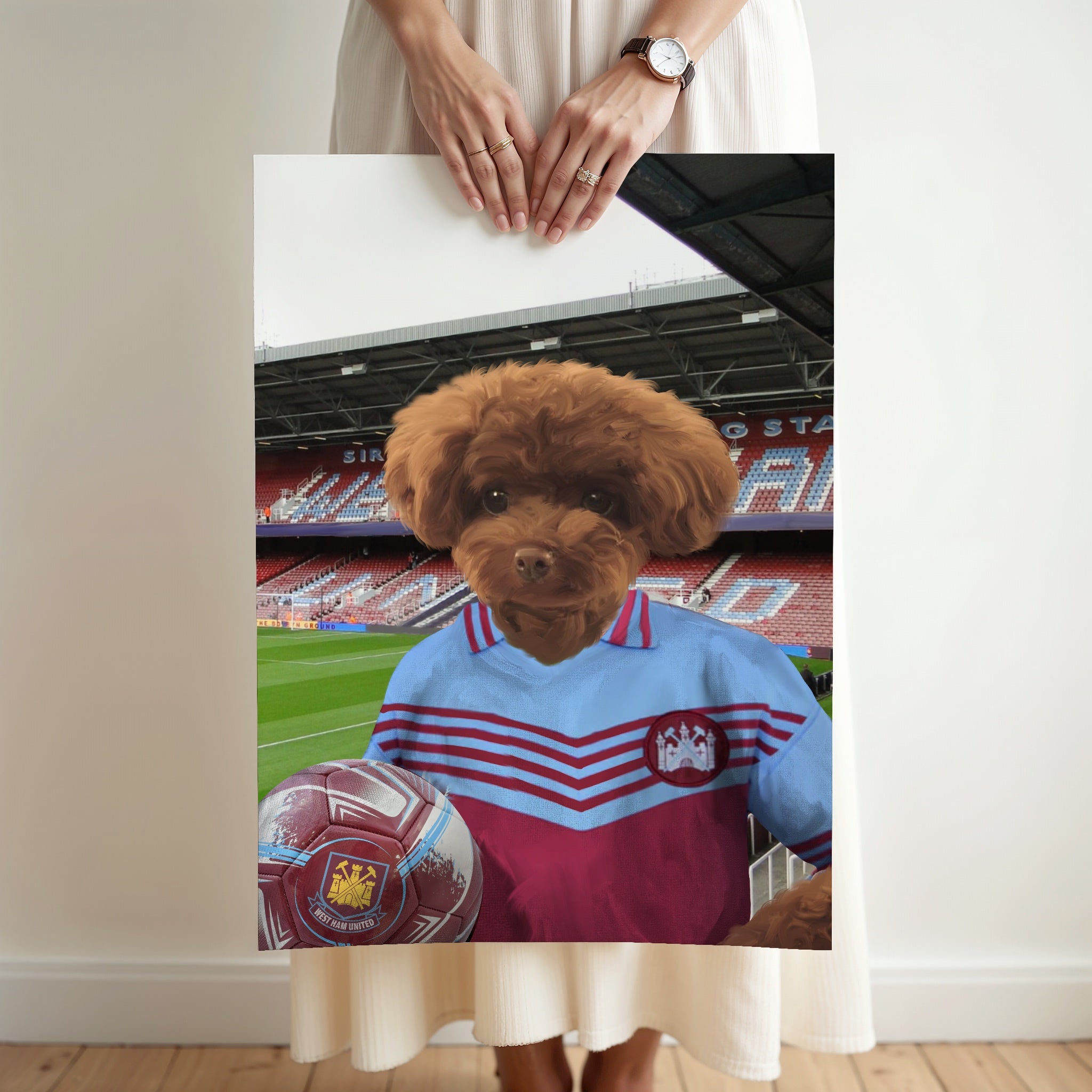 Your Pet in a West Ham 1975 Home Retro Shirt