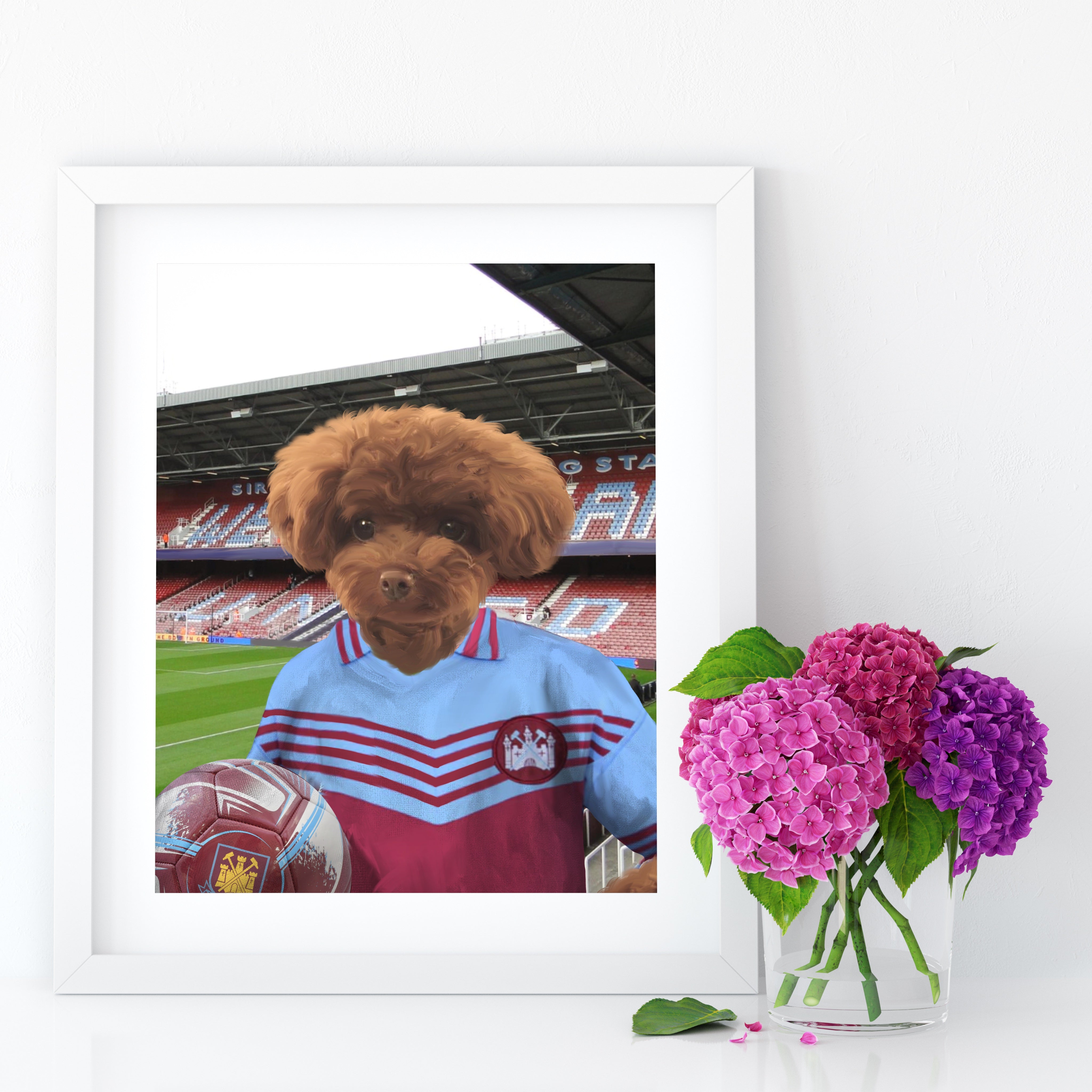 Your Pet in a West Ham 1975 Home Retro Shirt