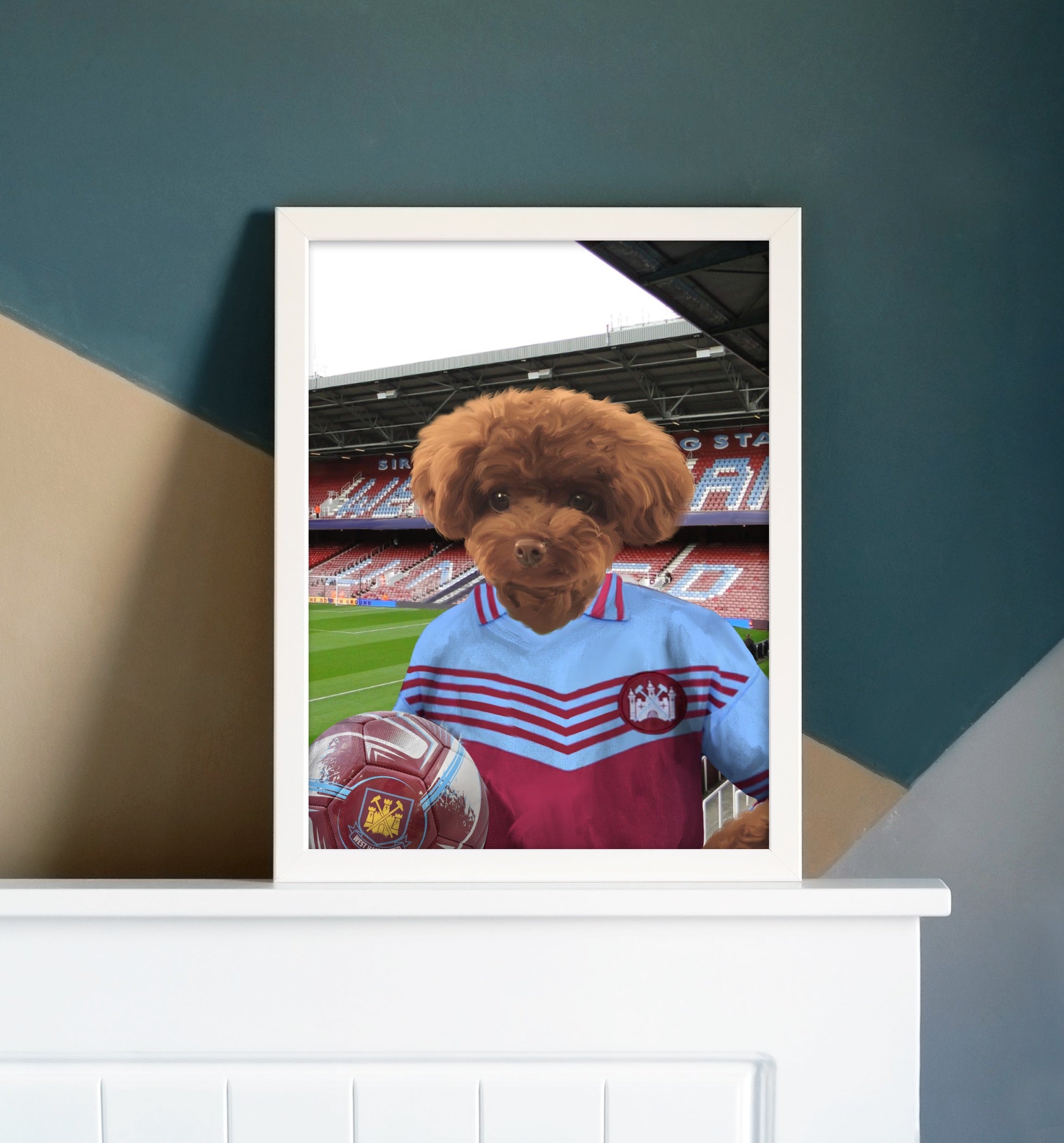 Your Pet in a West Ham Retro Shirt