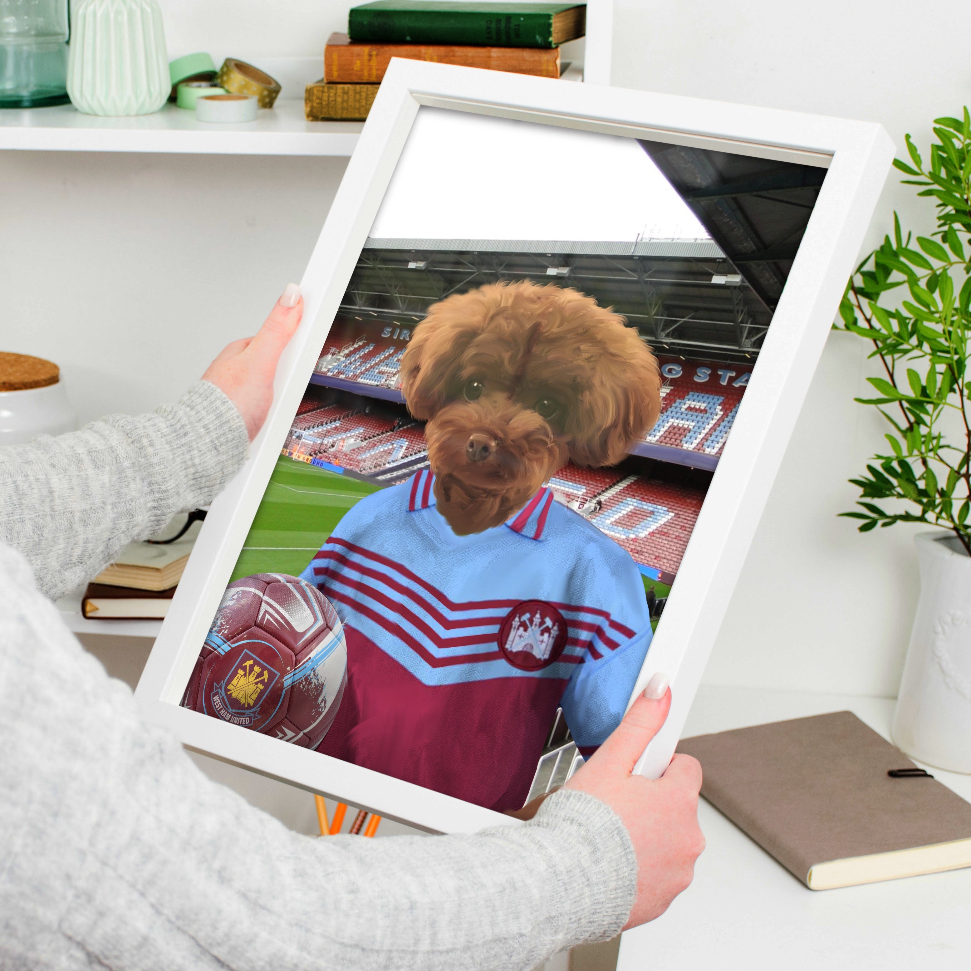 Your Pet in a West Ham 1975 Home Retro Shirt