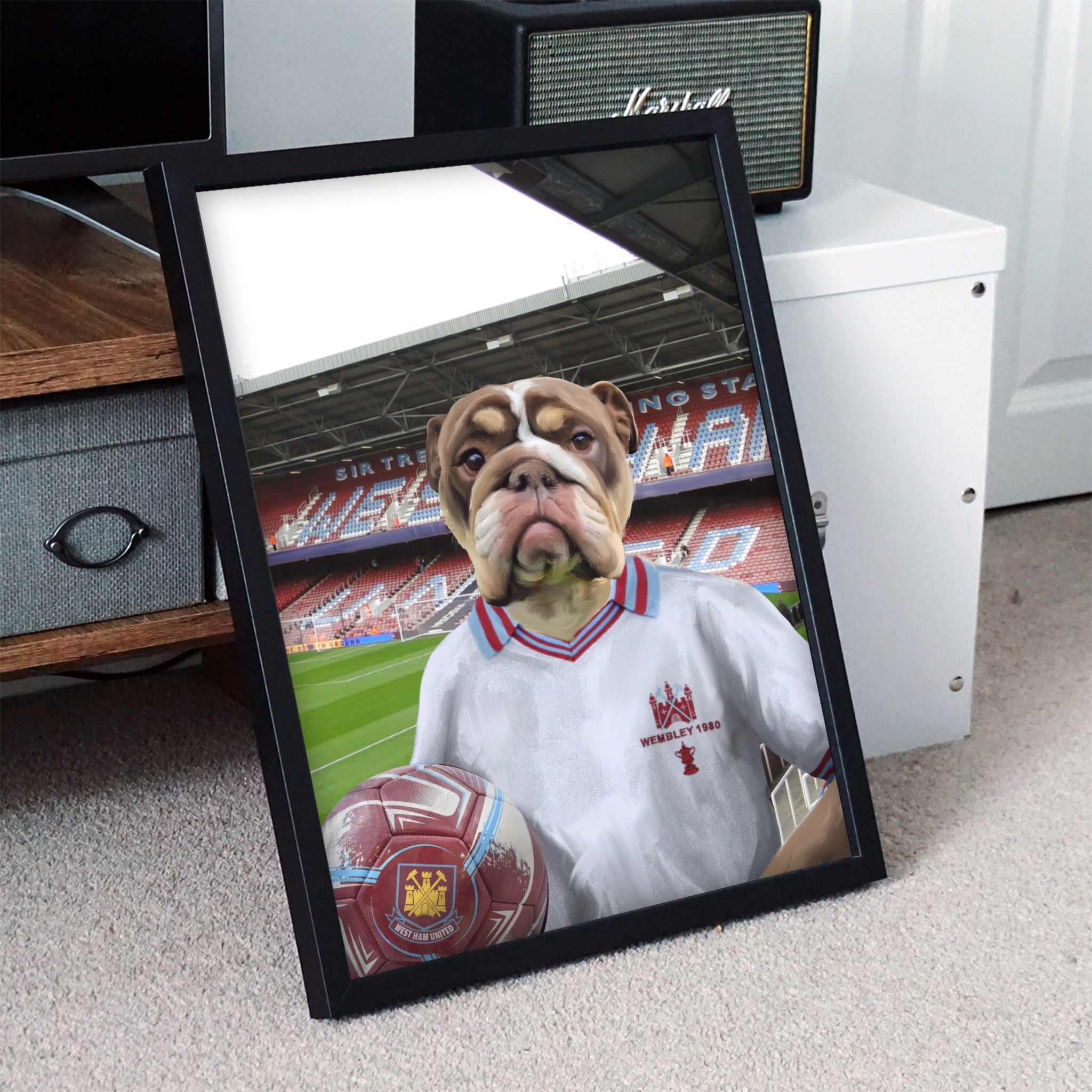 Your Pet in a West Ham Retro Shirt