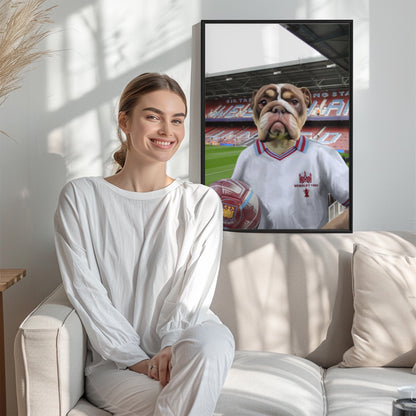 Your Pet in a West Ham 1980 Away Retro Shirt