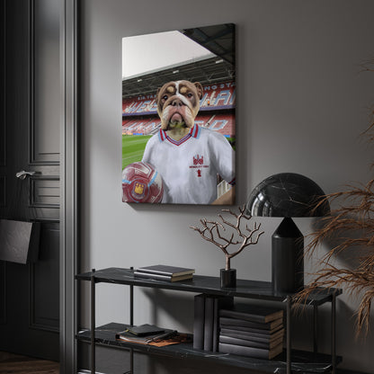 Your Pet in a West Ham 1980 Away Retro Shirt