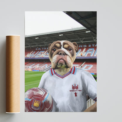 Your Pet in a West Ham Retro Shirt