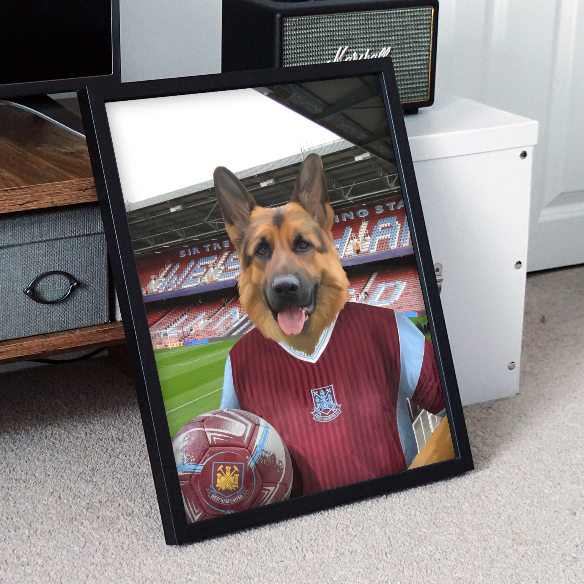 Your Pet in a West Ham Retro Shirt