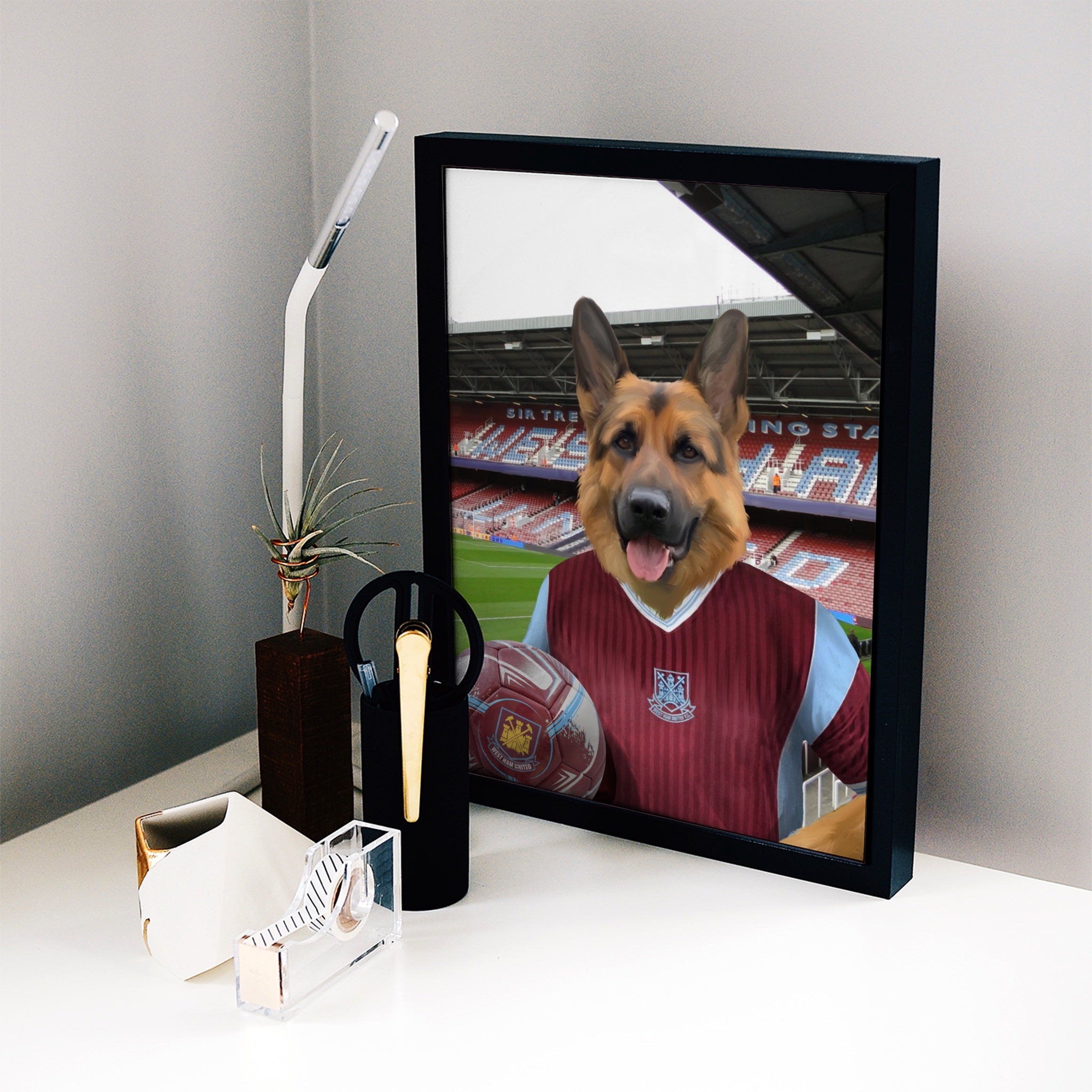 Your Pet in a West Ham 1987-89 Home Retro Shirt