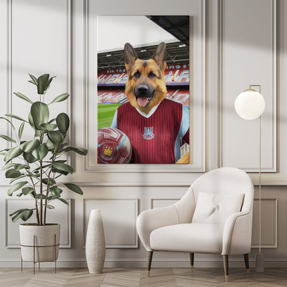Your Pet in a West Ham 1987-89 Home Retro Shirt