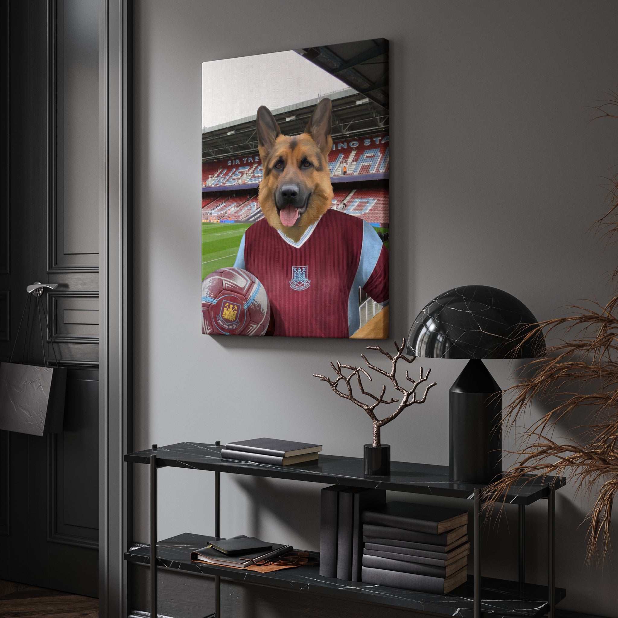 Your Pet in a West Ham 1987-89 Home Retro Shirt