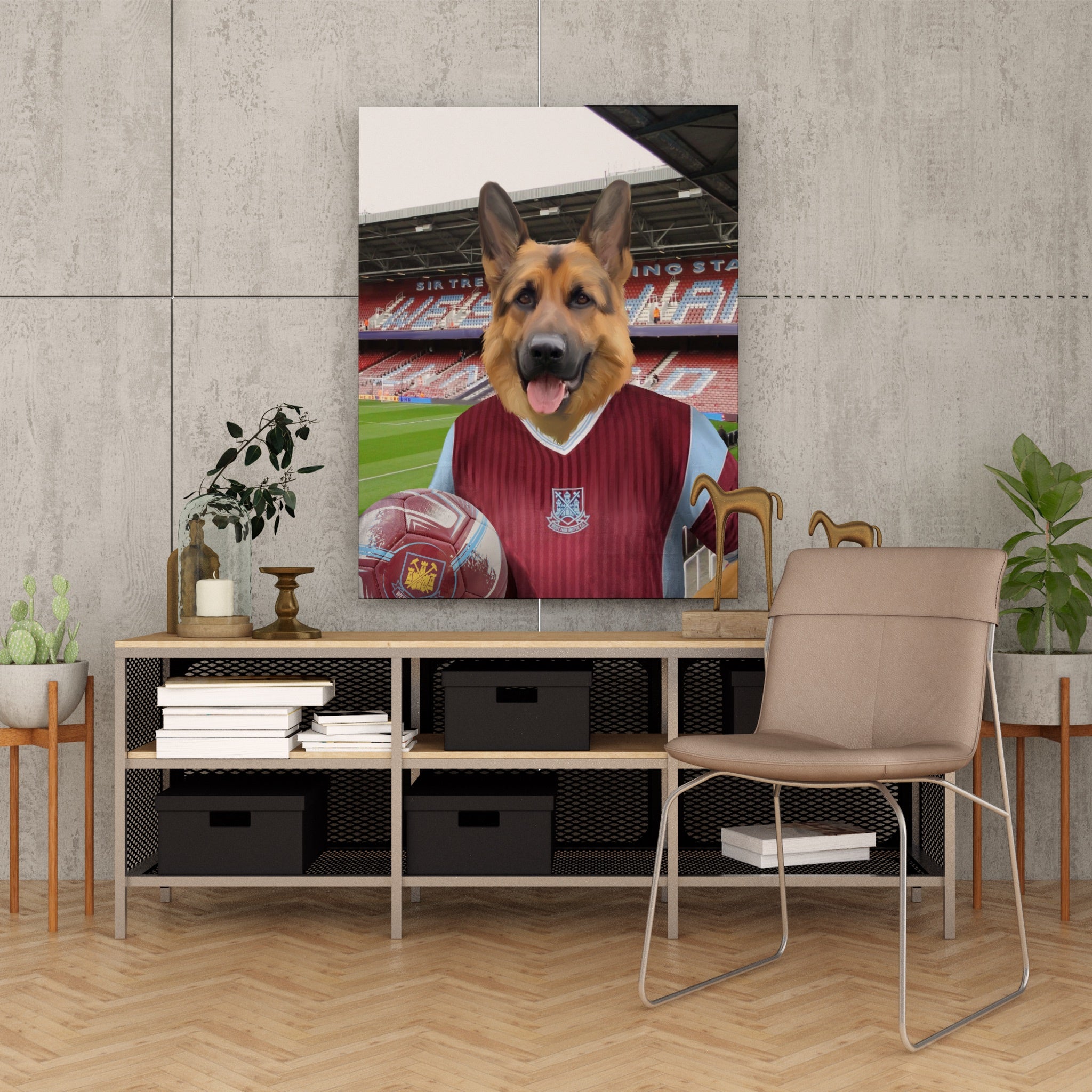 Your Pet in a West Ham 1987-89 Home Retro Shirt