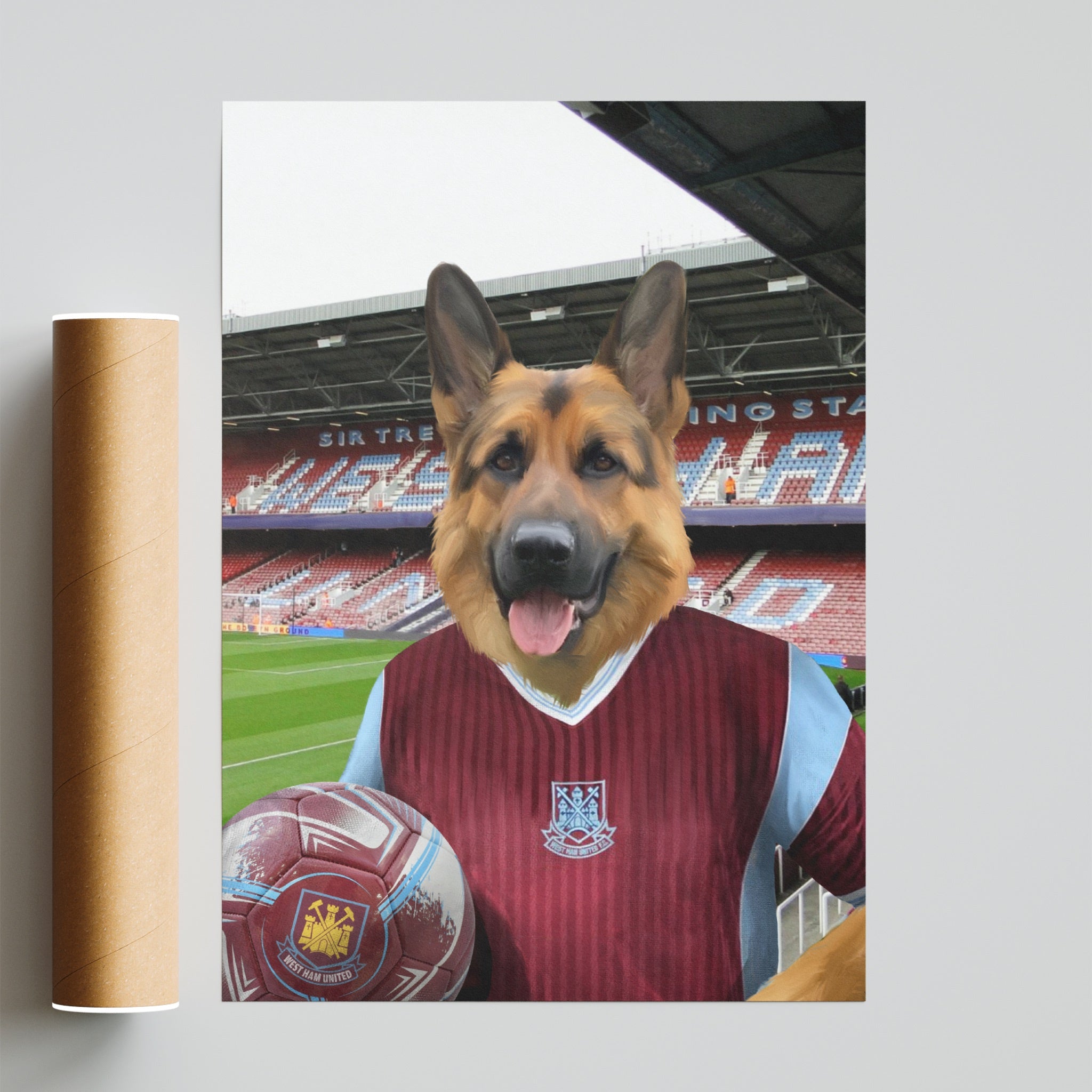 Your Pet in a West Ham Retro Shirt