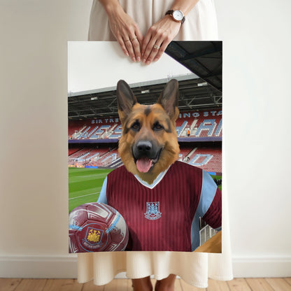 Your Pet in a West Ham 1987-89 Home Retro Shirt