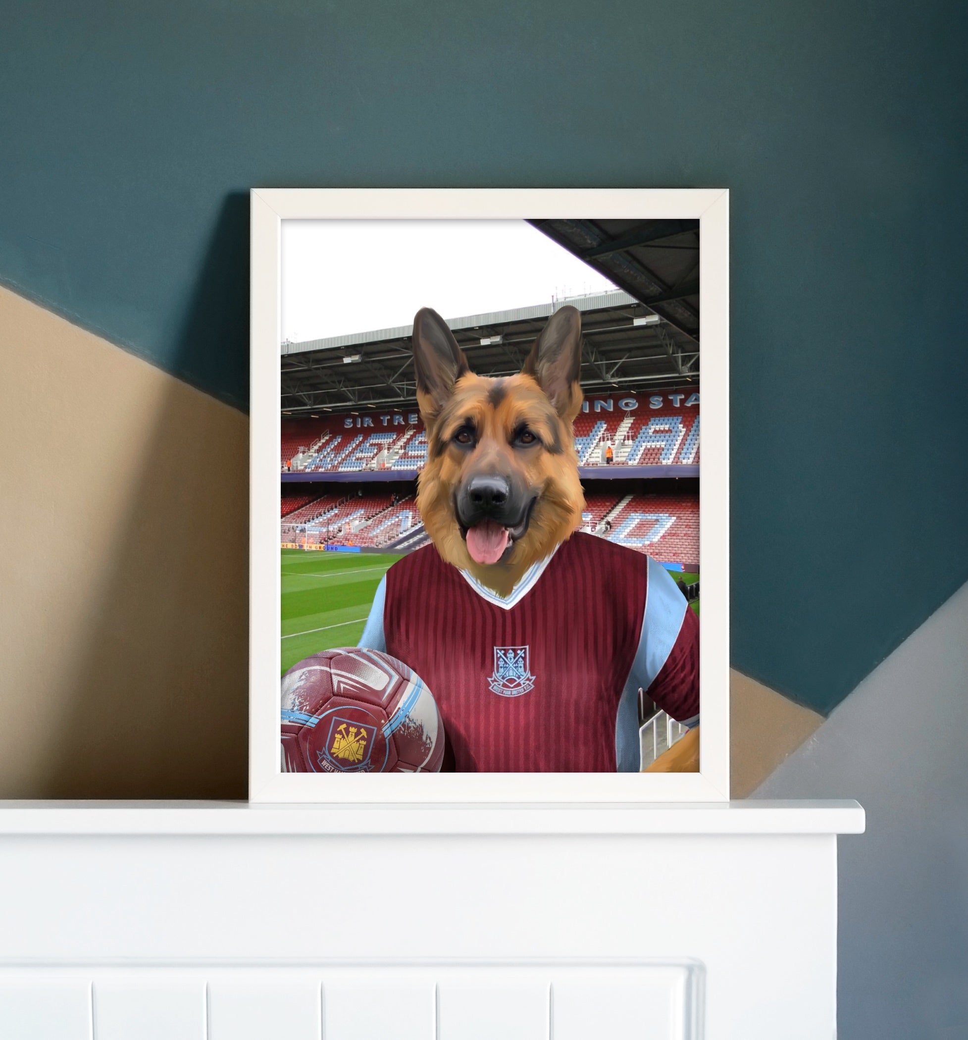 Your Pet in a West Ham Retro Shirt