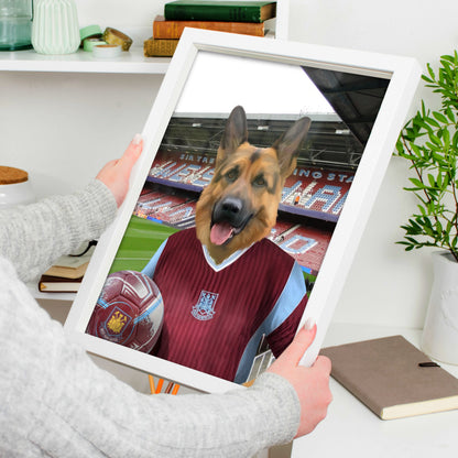 Your Pet in a West Ham 1987-89 Home Retro Shirt
