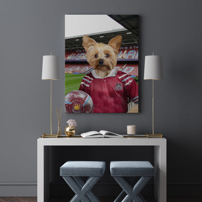 Your Pet in a West Ham 1992-93 Home Shirt