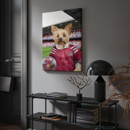 Your Pet in a West Ham 1992-93 Home Shirt