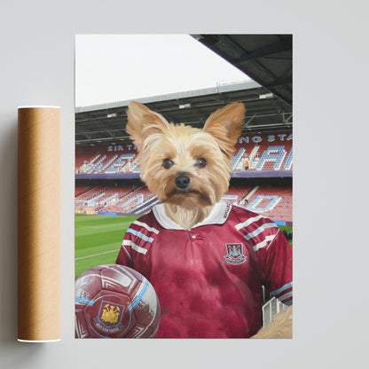 Your Pet in a West Ham Retro Shirt