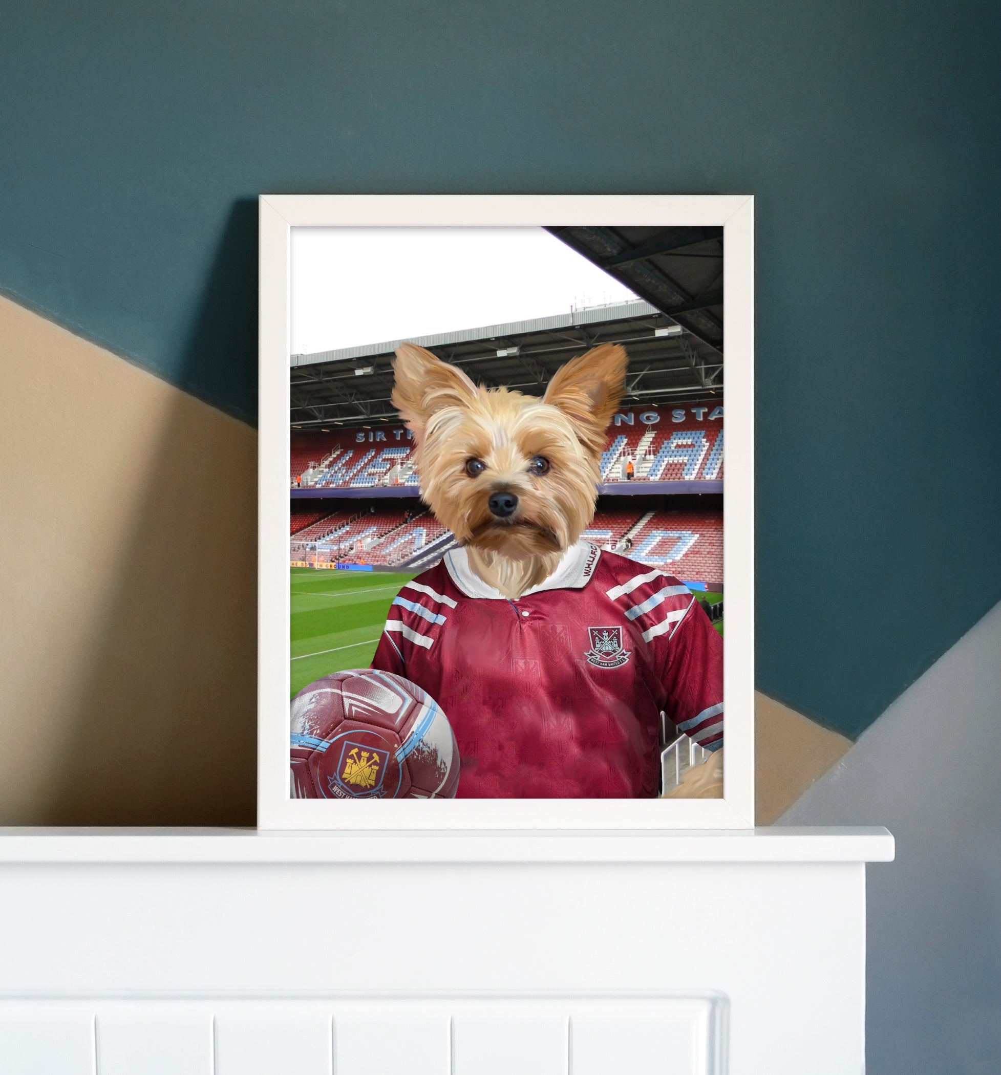 Your Pet in a West Ham Retro Shirt