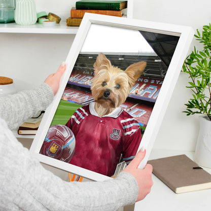 Your Pet in a West Ham 1992-93 Home Shirt