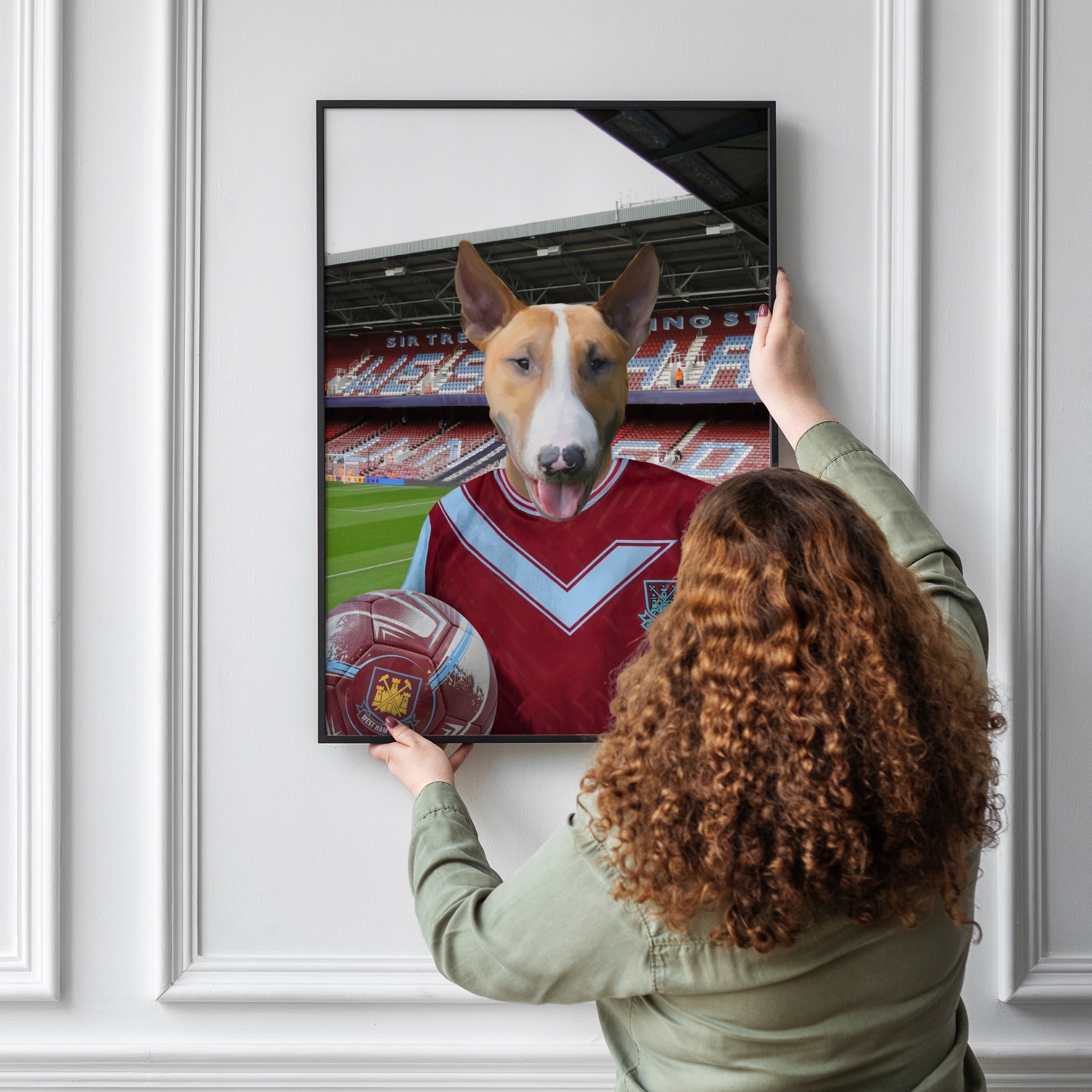 Your Pet in a West Ham 1993-95 Home Retro Shirt