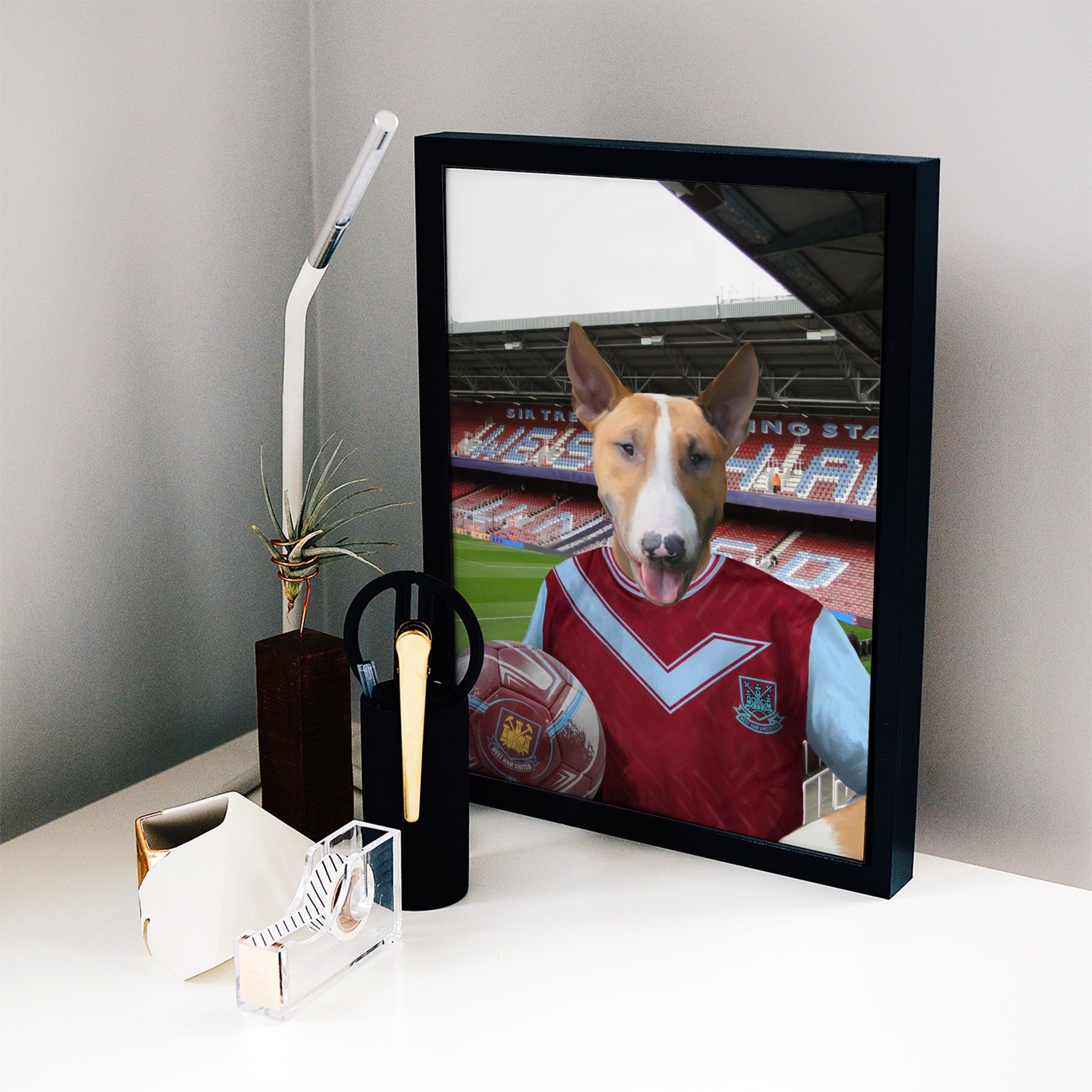 Your Pet in a West Ham 1993-95 Home Retro Shirt