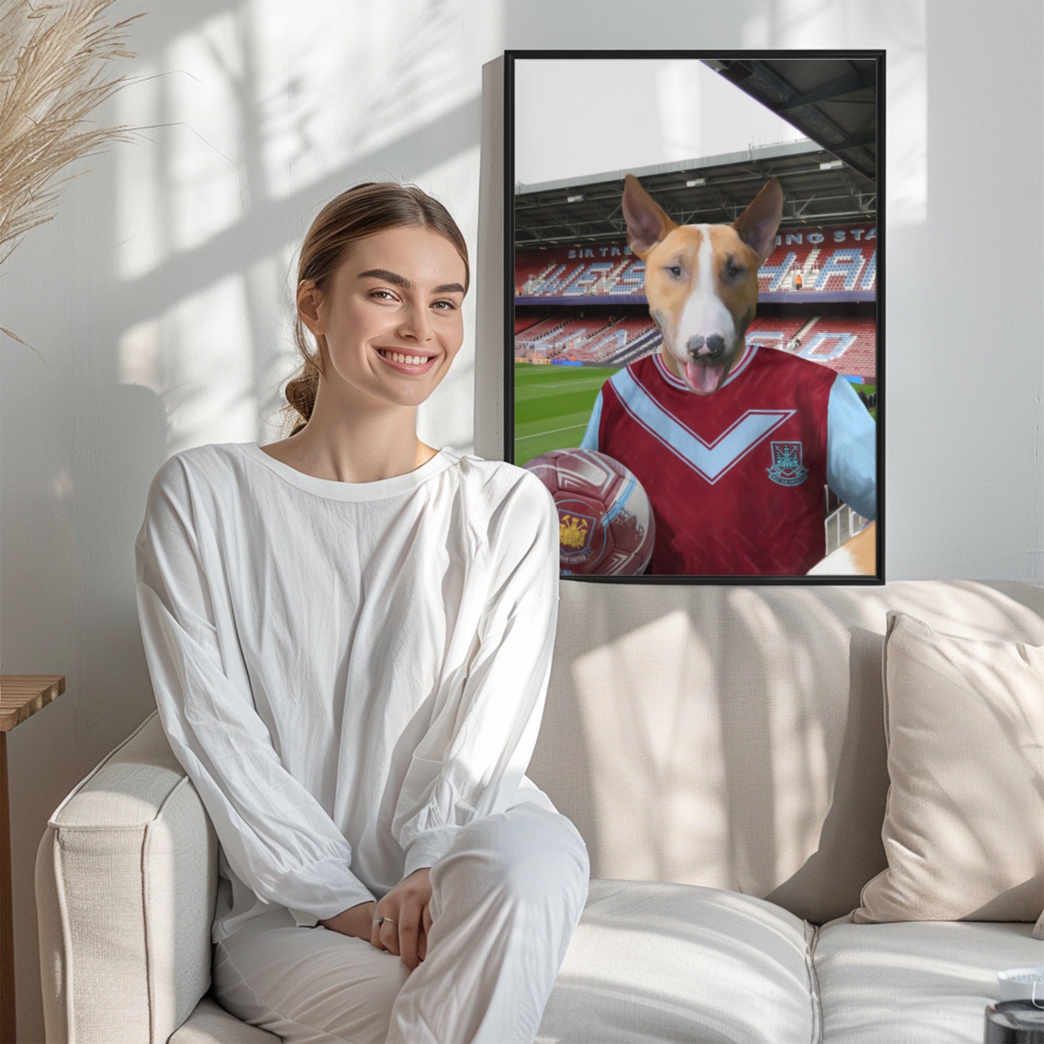 Your Pet in a West Ham 1993-95 Home Retro Shirt