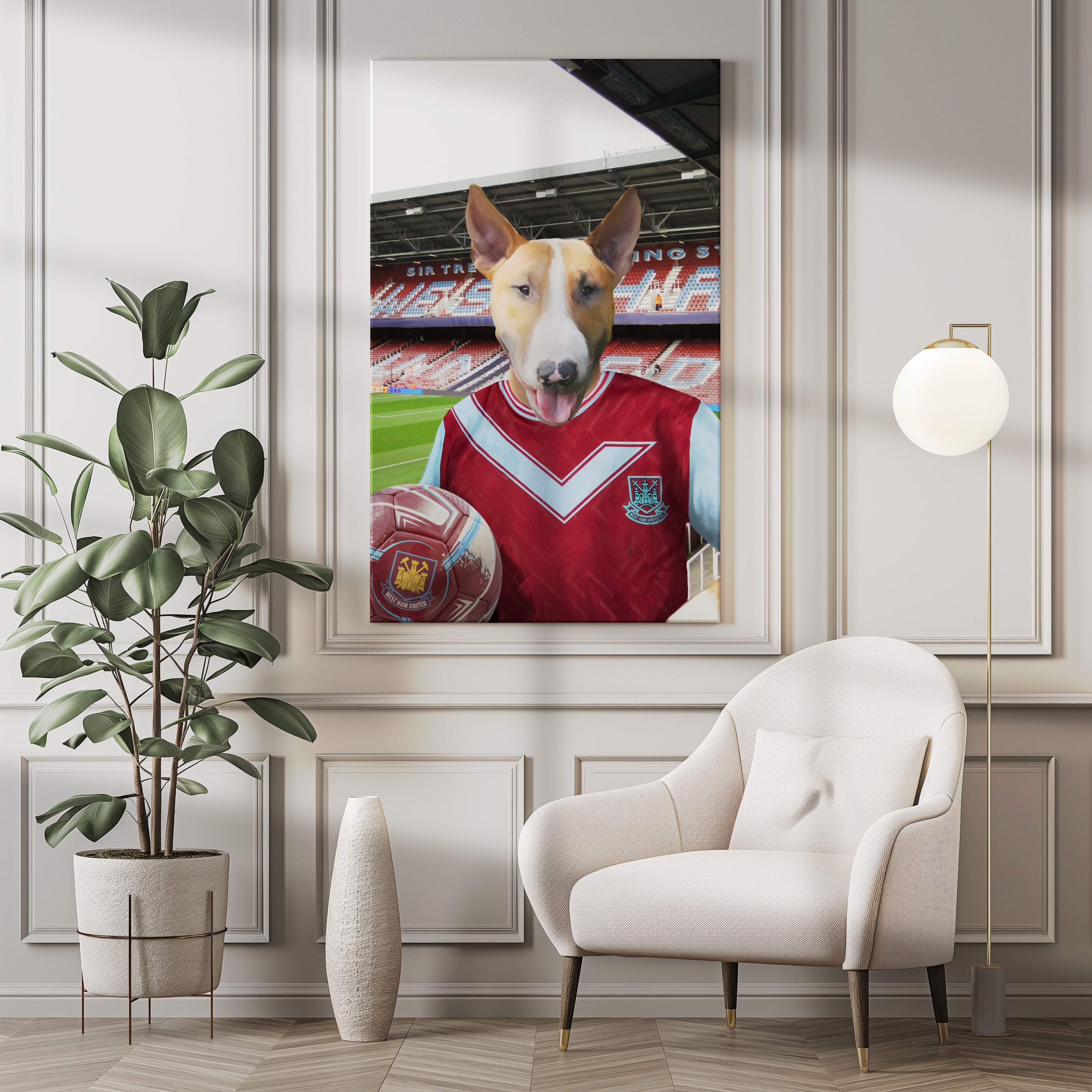 Your Pet in a West Ham 1993-95 Home Retro Shirt