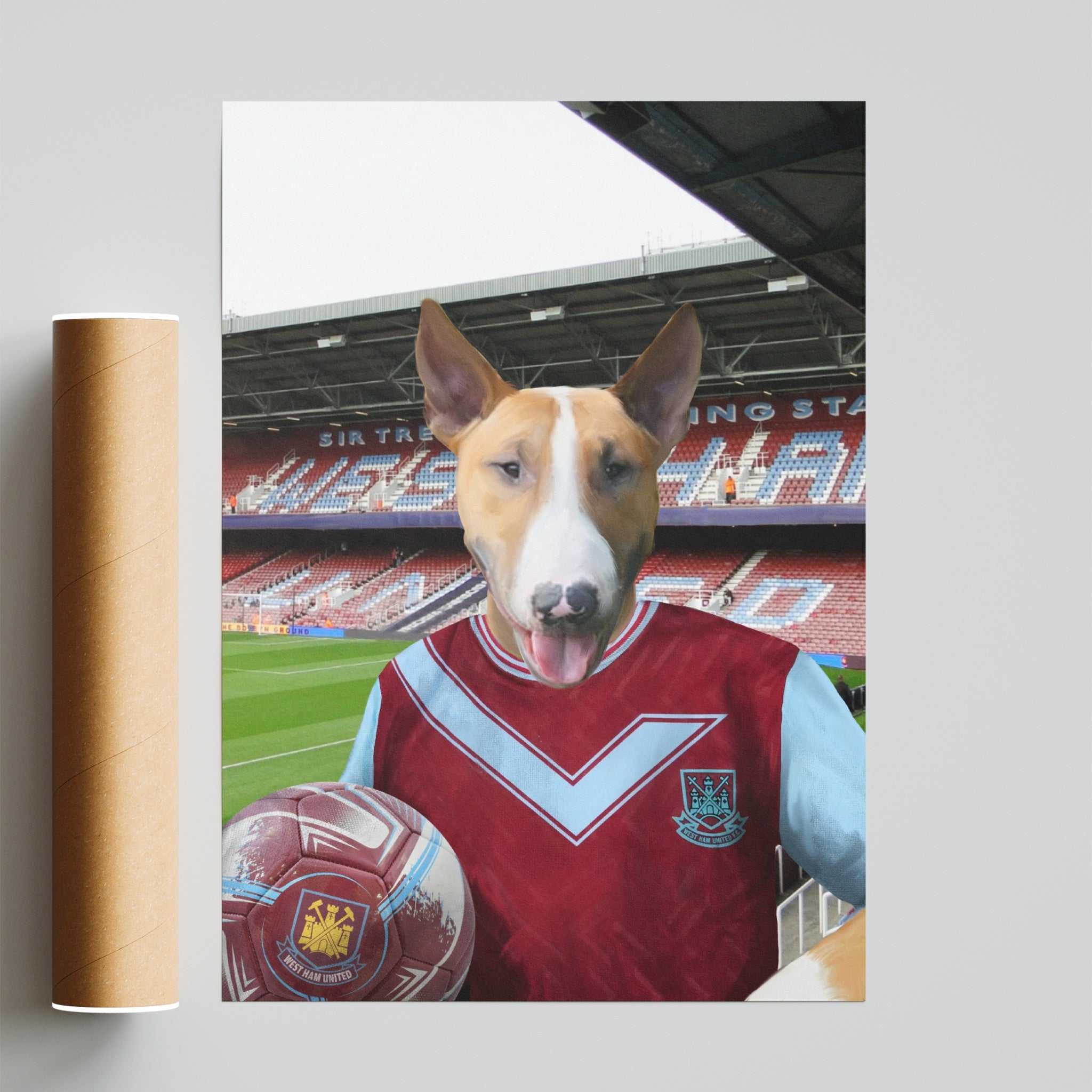Your Pet in a West Ham Retro Shirt