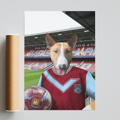 Your Pet in a West Ham Retro Shirt
