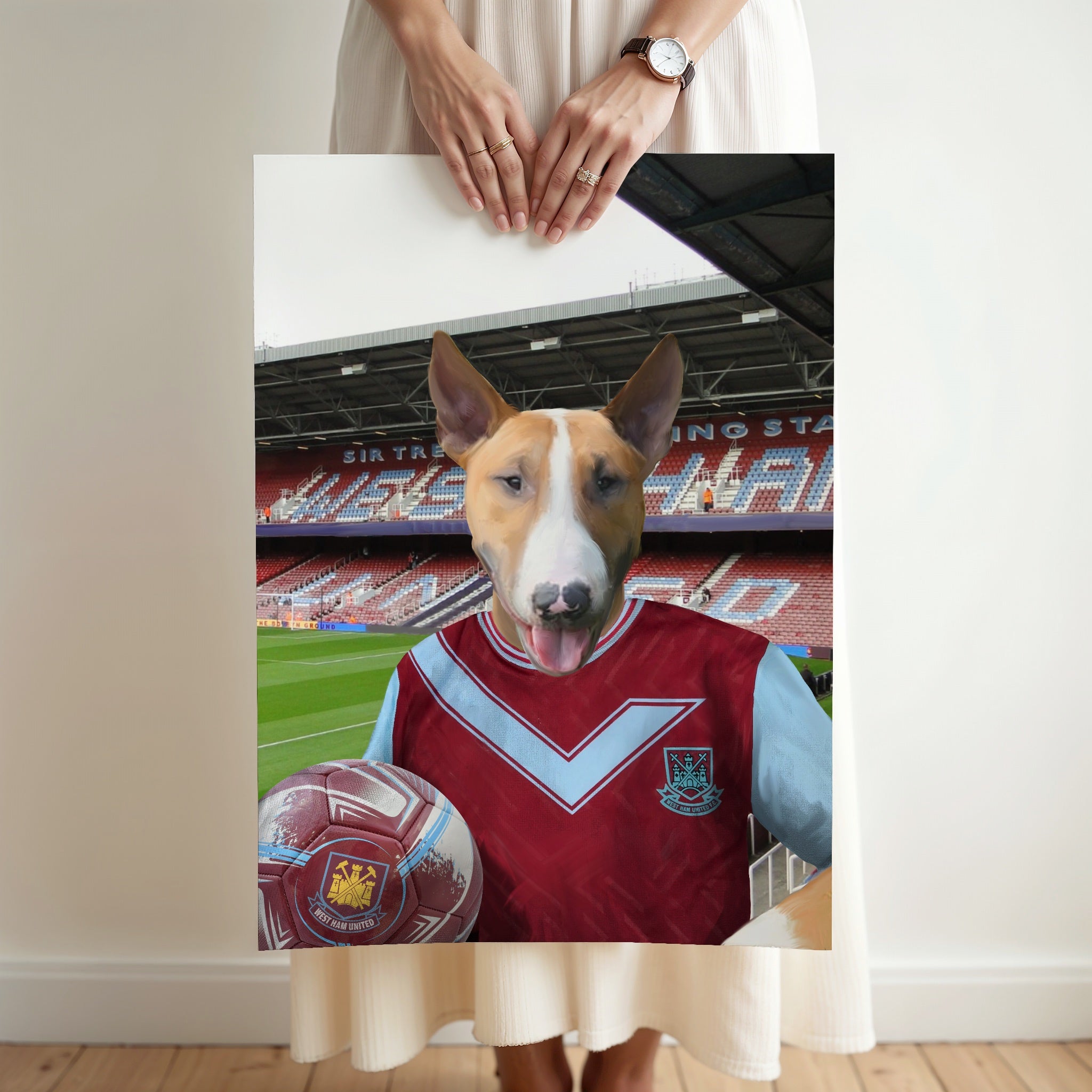 Your Pet in a West Ham 1993-95 Home Retro Shirt