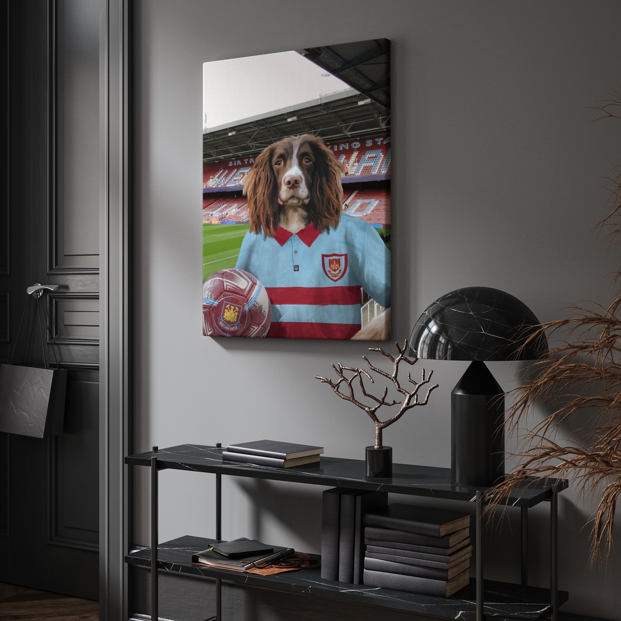 Your Pet in a West Ham 1995-97 Away Retro Shirt