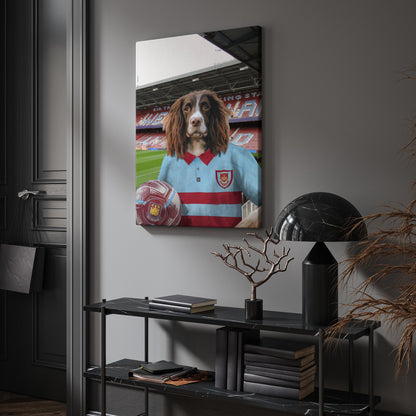 Your Pet in a West Ham 1995-97 Away Retro Shirt