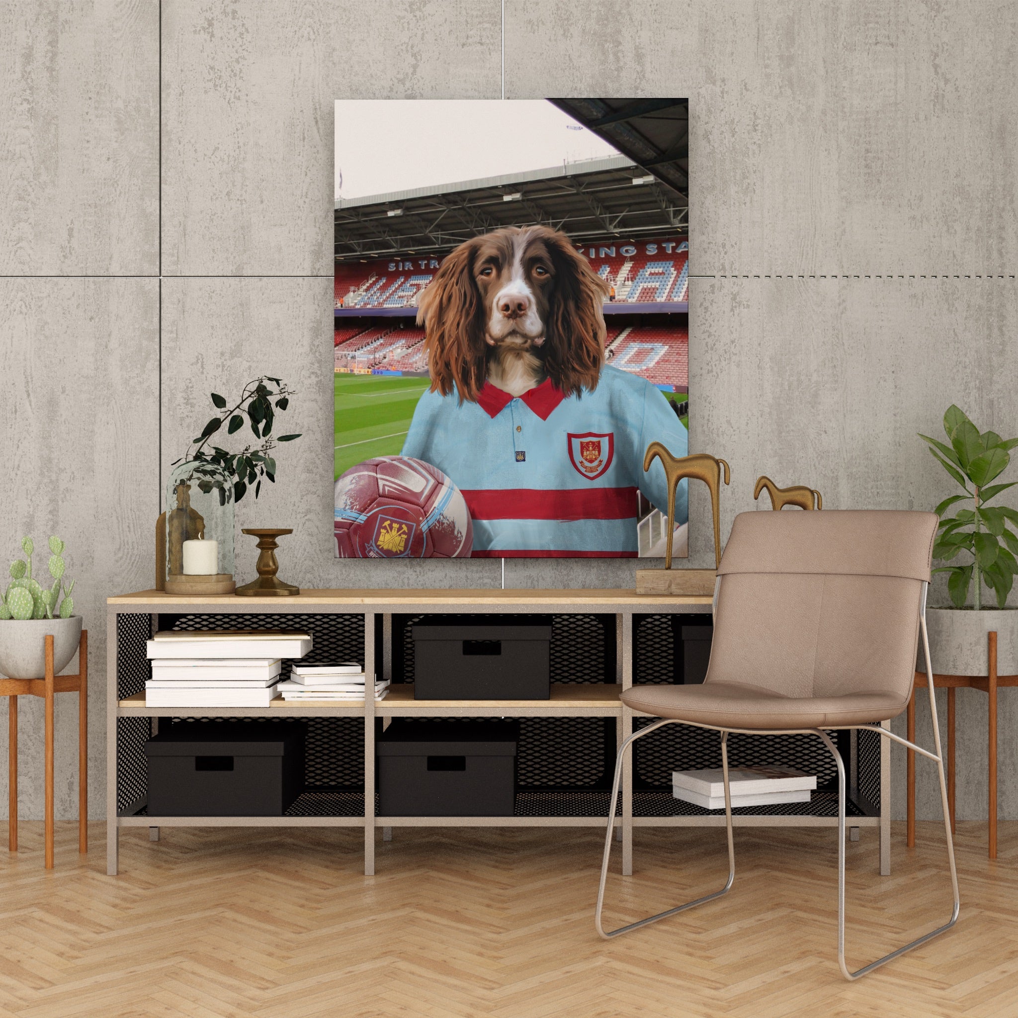 Your Pet in a West Ham 1995-97 Away Retro Shirt