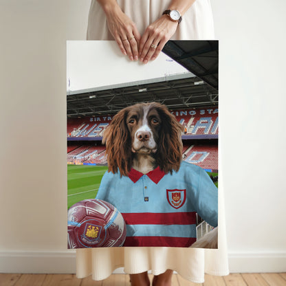 Your Pet in a West Ham 1995-97 Away Retro Shirt