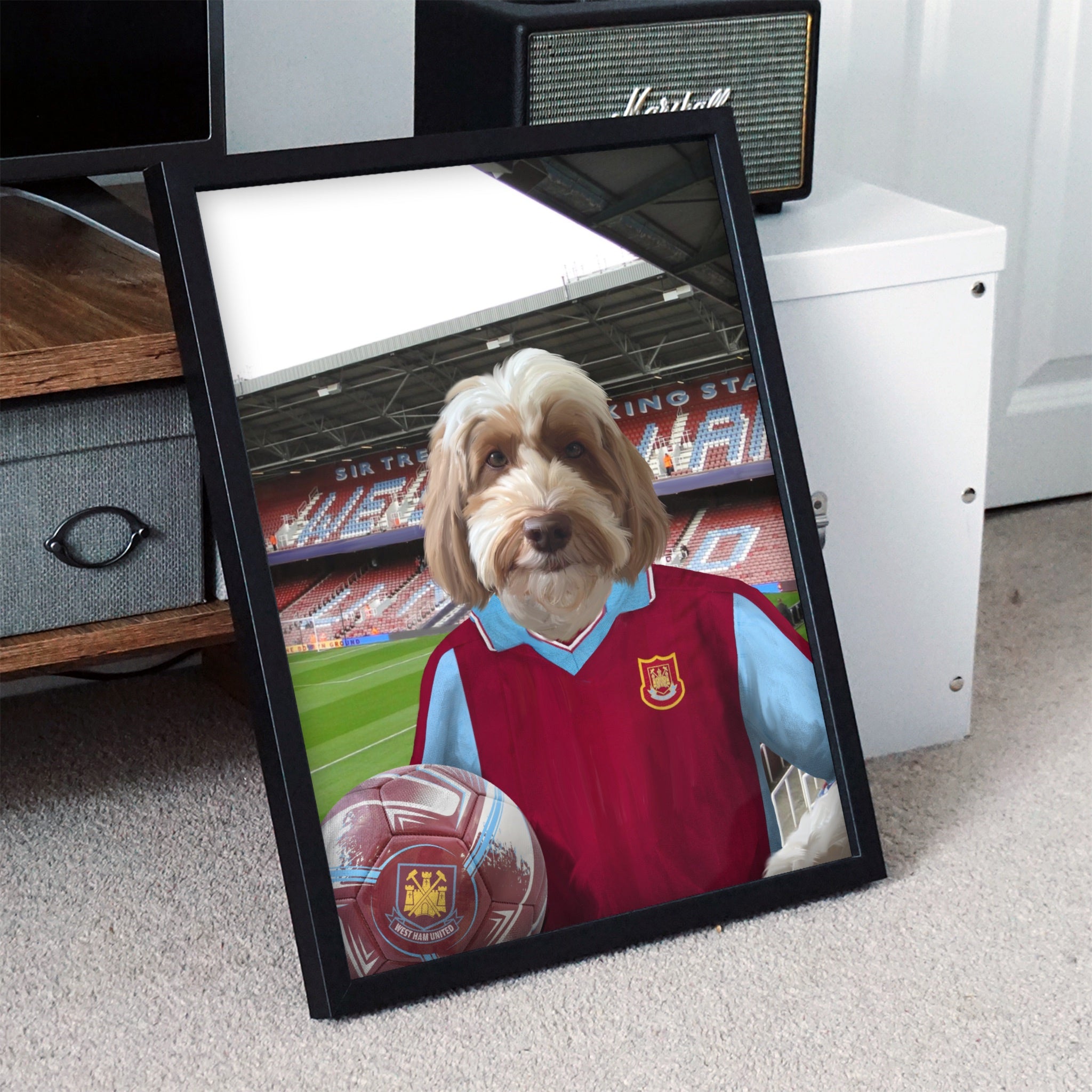 Your Pet in a West Ham Retro Shirt