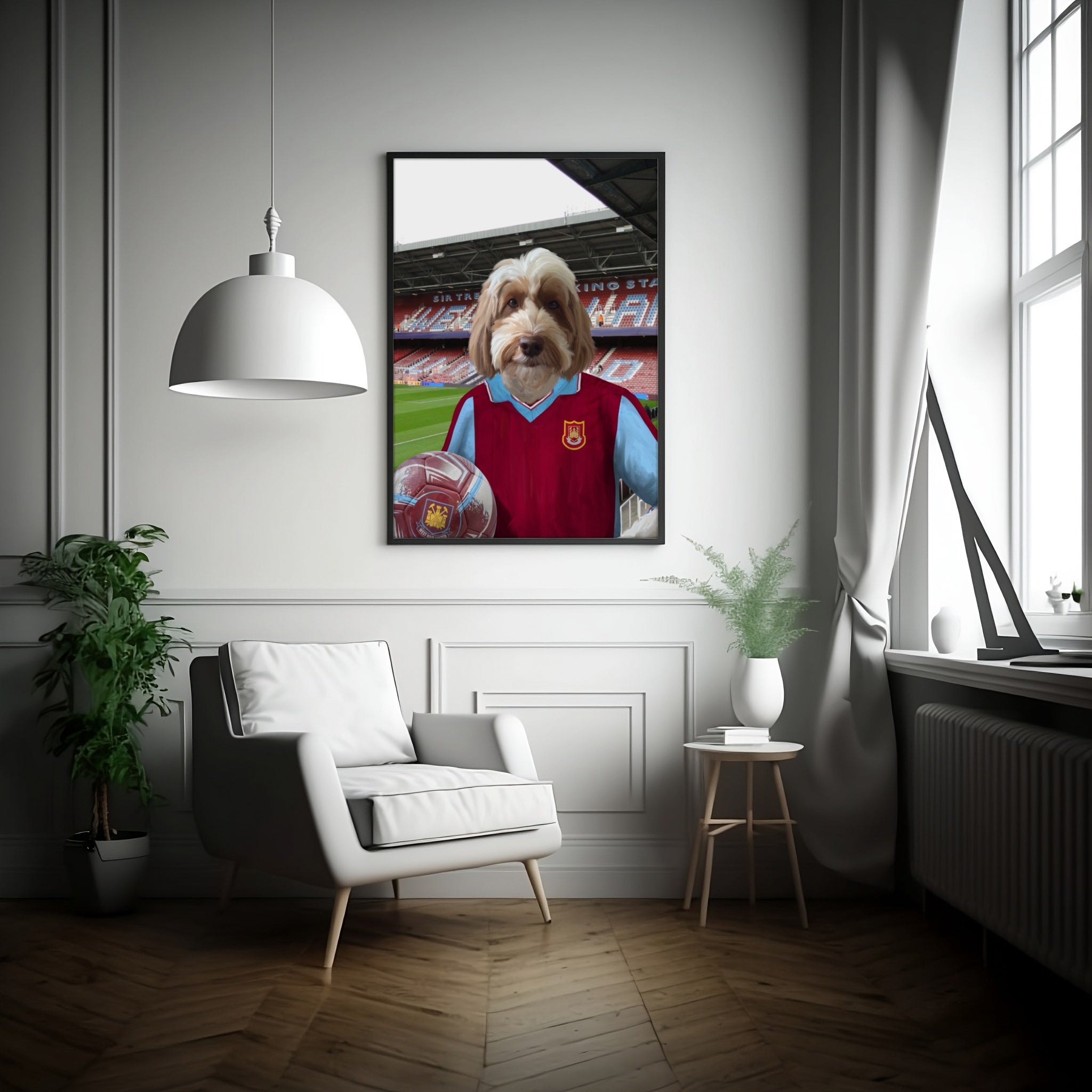Your Pet in a West Ham 1997-98 Home Retro Shirt