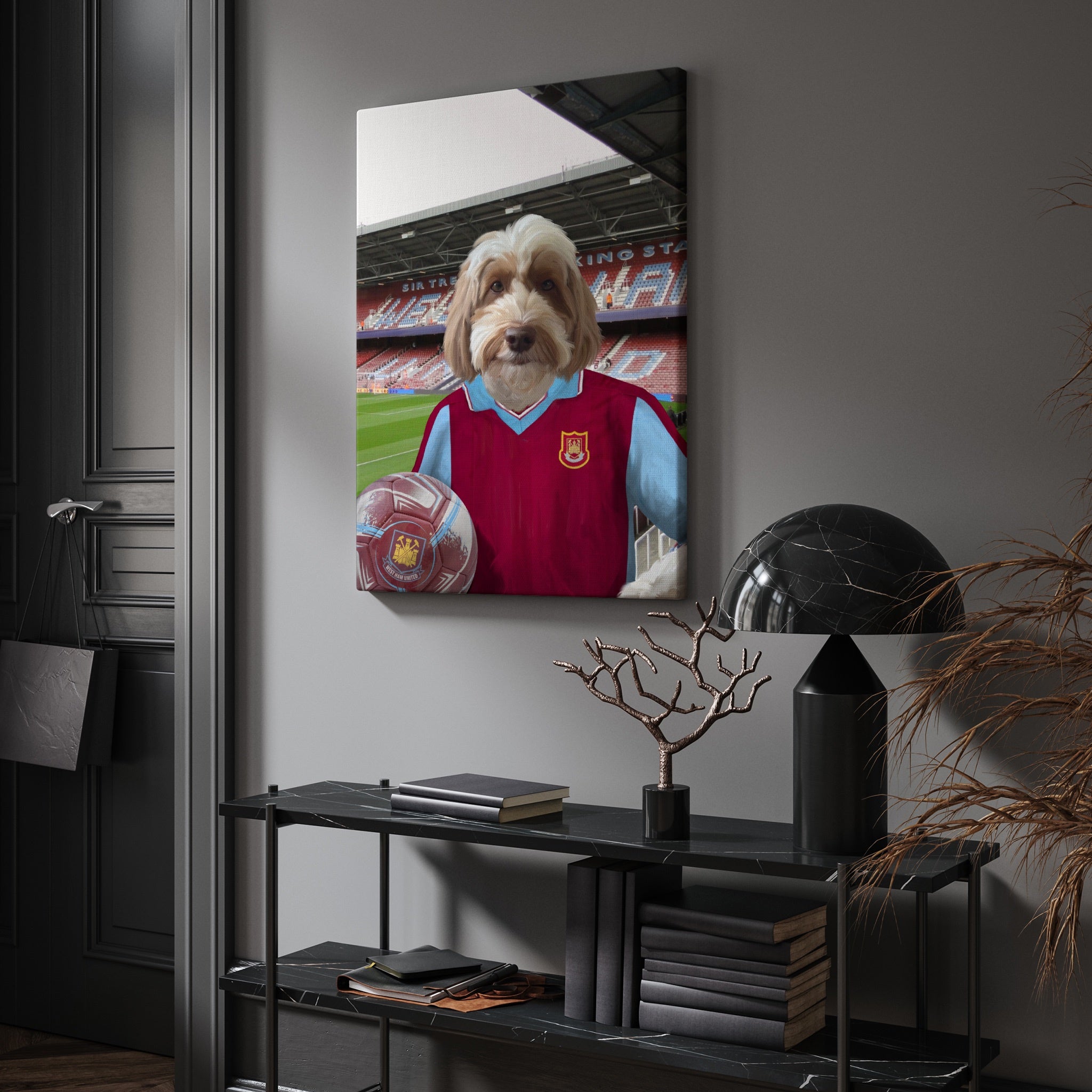 Your Pet in a West Ham 1997-98 Home Retro Shirt