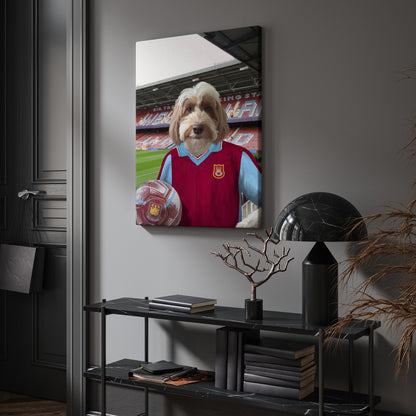 Your Pet in a West Ham 1997-98 Home Retro Shirt