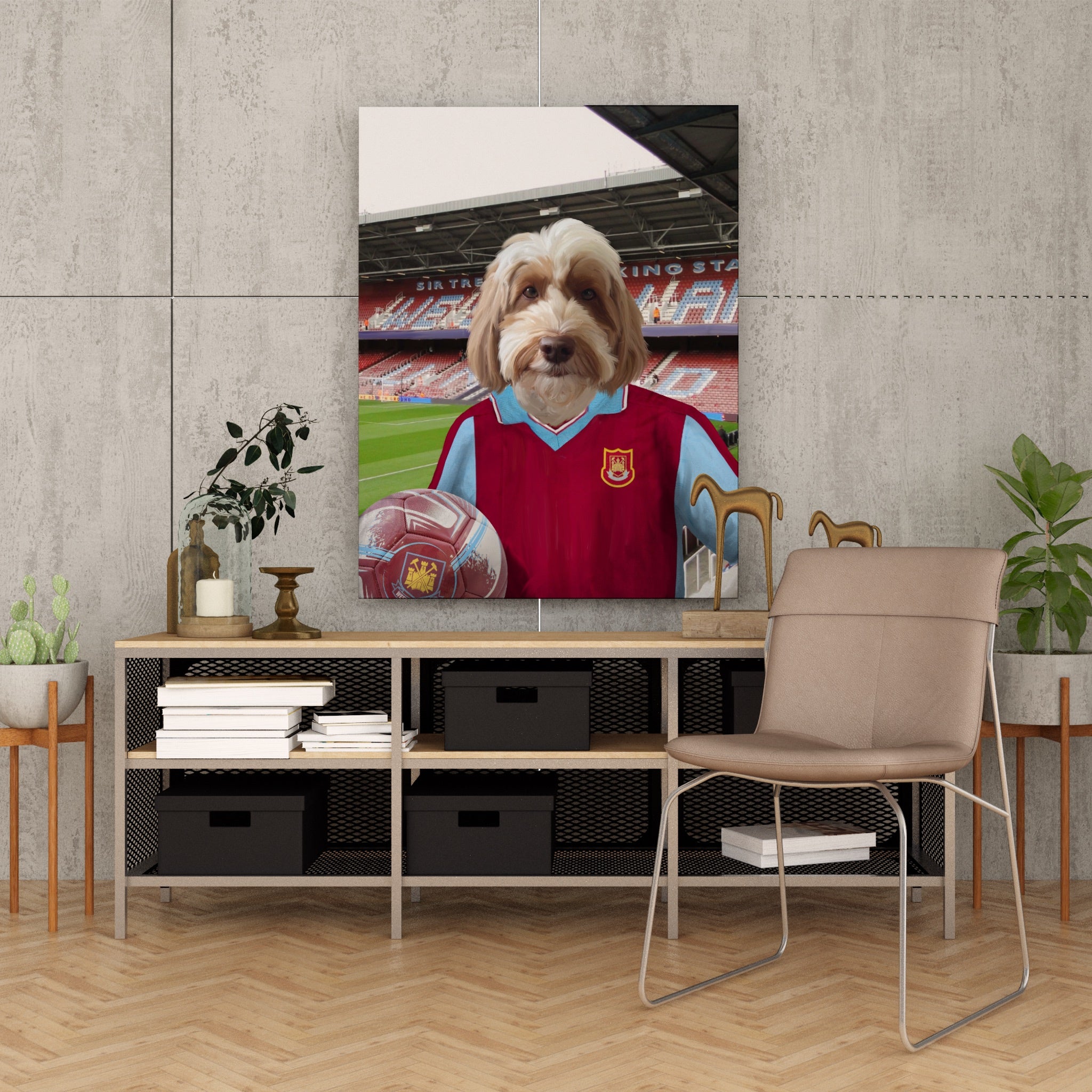 Your Pet in a West Ham 1997-98 Home Retro Shirt