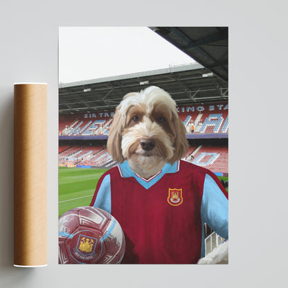 Your Pet in a West Ham Retro Shirt