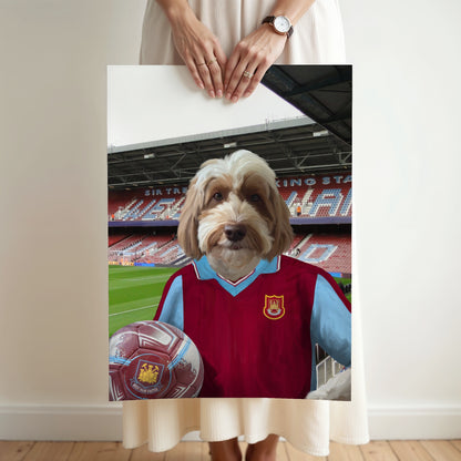 Your Pet in a West Ham 1997-98 Home Retro Shirt