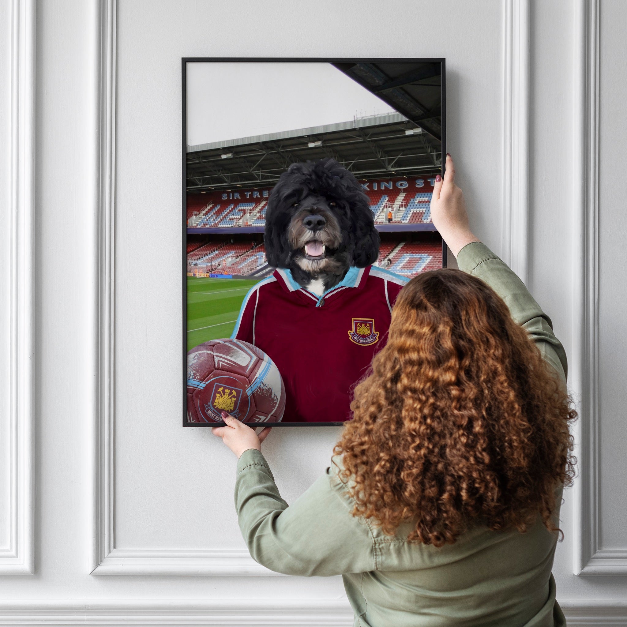 Your Pet in a West Ham 2000-01 Home Retro Shirt