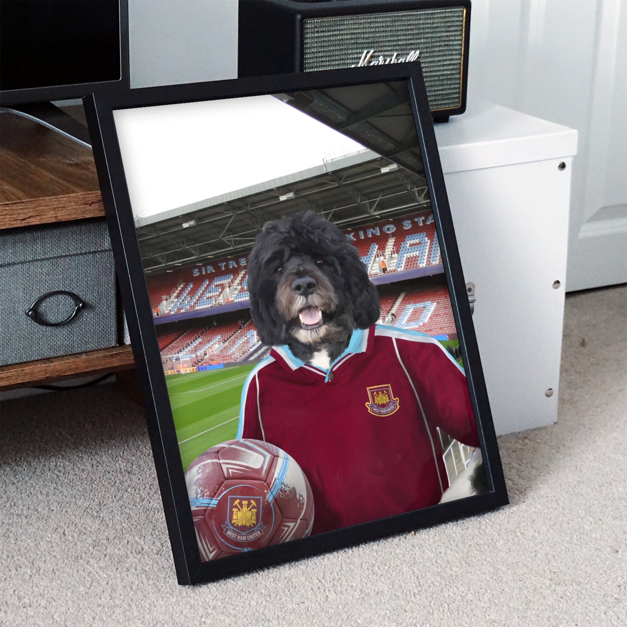 Your Pet in a West Ham Retro Shirt