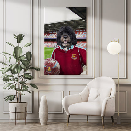 Your Pet in a West Ham 2000-01 Home Retro Shirt